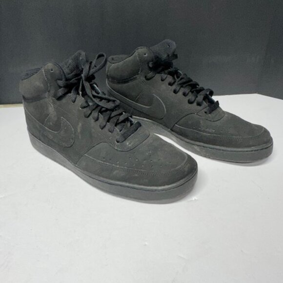 Nike Court Vision Mid Triple Black Men's Size 12 - Picture 11 of 12